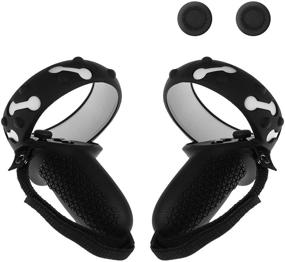 img 4 attached to 🎮 Enhance Your Oculus Quest 2 Experience with (1 Pair) Orzero Silicone Controller Cover - Black