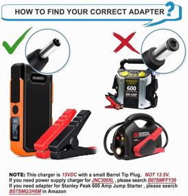 img 1 attached to 🔌 PwrON 15V Ac Adapter: Power up Your Car Jump Starter 450A-1000A with BEATIT, iClever, DBPOWER, Anker, GOOLOO, Rugged Geek Compatibility!
