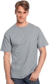 img 4 attached to Hanes 5250 TAGLESS T Shirt_Charcoal Heather_L Men's Clothing and T-Shirts & Tanks