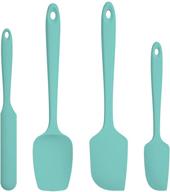 🔥 premium u-taste silicone spatula set - with 600°f heat resistance (teal/aqua sky) for ultimate kitchen performance logo