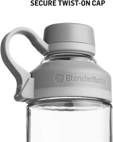 img 3 attached to 🍶 BlenderBottle Mantra Glass Shaker: 20-Ounce Black Protein Mixing Bottle