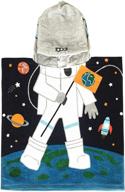 🚀 полотенце-пончо с капюшоном copinkco для детей - дизайн астронавта для плавания, душа, бассейна и пляжа логотип