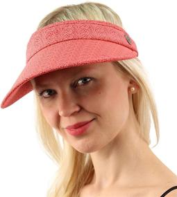 img 3 attached to 🧢 100% Cotton Pool Visor Golf Cap Hat with UPF UV Sun Protection and Wide Brim - Ideal for Beach Activities