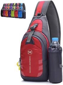 img 4 attached to Peicees Crossbody Backpack Outdoor Shoulder Backpacks and Casual Daypacks