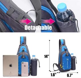 img 1 attached to Peicees Crossbody Backpack Outdoor Shoulder Backpacks and Casual Daypacks