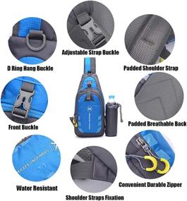 img 3 attached to Peicees Crossbody Backpack Outdoor Shoulder Backpacks and Casual Daypacks