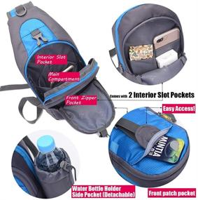 img 2 attached to Peicees Crossbody Backpack Outdoor Shoulder Backpacks and Casual Daypacks