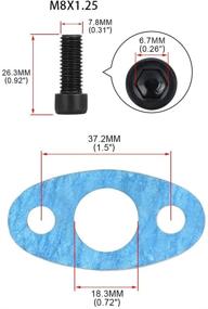 img 2 attached to PTNHZ RACING AN10 Garrett GT28 GT30 GT35 T25 Turbo Oil Return Drain Flange Adapter