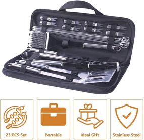 img 2 attached to High-Quality Airead BBQ Accessories: Stainless Steel BBQ Tools Set with Gift Bag for Ideal Camping Experience, Thanksgiving Gift Day for Dad, Mom, Men, and Women, Perfect for Indoor and Outdoor Use