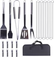 high-quality airead bbq accessories: stainless steel bbq tools set with gift bag for ideal camping experience, thanksgiving gift day for dad, mom, men, and women, perfect for indoor and outdoor use logo