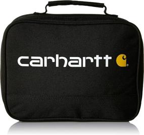 img 4 attached to 🥪 Carhartt Insulated Soft Sided Lunchbox in Sleek Black: Carry Your Meals in Style