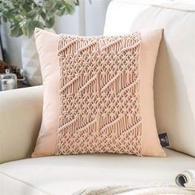 img 4 attached to Phantoscope Handmade Farmhouse Included Decorative Bedding for Decorative Pillows, Inserts & Covers