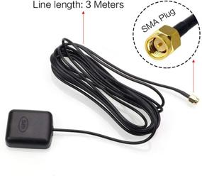 img 2 attached to 🌊 VonSom Waterproof GPS Active Antenna 28dB Gain 3-5V DC – Vehicle Truck RV Motorhome Marine Boat GPS Tracker Locator, SMA Male Connector with SMA to IPEX(UFL) Adapter