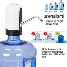 img 2 attached to 💧 HSIULMY Water Bottle Pump: Portable USB Charging Electric Dispenser