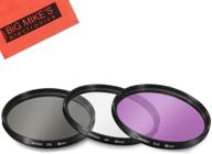 📸 enhance your nikon d3400/d5600 camera with 55mm multi-coated filter kit: uv, cpl, fld filters + microfiber cleaning cloth logo