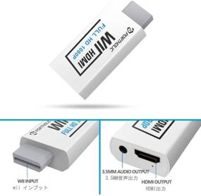 img 2 attached to PORTHOLIC Wii to HDMI Converter 1080P for Full HD Device: Wii HDMI Adapter with Audio Jack 🎮 & HDMI Output, Compatible with Nintendo Wii, Wii U, HDTV, Monitor - Supports All Wii Display Modes 720P, NTS