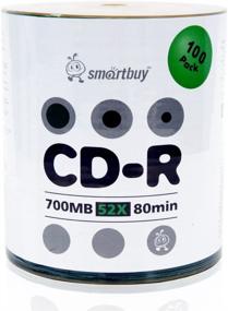 img 3 attached to 📀 Smartbuy 100-дисковый 700 МБ/80 мин 52x CD-R пустой диск для записи данных с логотипом на верхней стороне