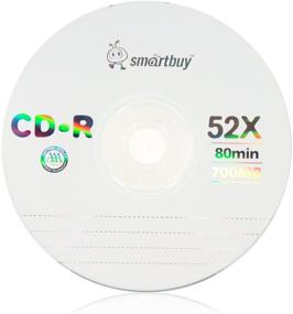 img 2 attached to 📀 Smartbuy 100-дисковый 700 МБ/80 мин 52x CD-R пустой диск для записи данных с логотипом на верхней стороне