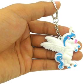 img 2 attached to 🌈 48-Pack OHill Rainbow Keychains: Key Ring Decorations for Birthday Parties - Favor Supplies