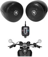 🔊 rocknride 3-inch powered bluetooth metal motorcycle handlebar speakers by rockville logo