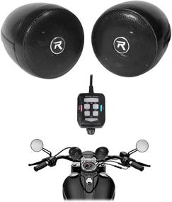 img 4 attached to 🔊 RockNRide 3-Inch Powered Bluetooth Metal Motorcycle Handlebar Speakers by Rockville