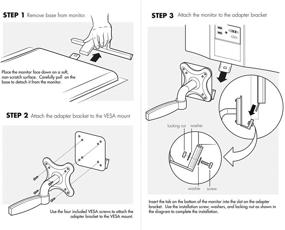 img 1 attached to 🖥️ Samsung Monitor VESA Mount Adapter Bracket for U28D590D and S24D590PL - Enhanced by HumanCentric