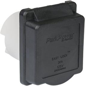 img 2 attached to 🔌 Black 30A RV Power Inlet by ParkPower - Ideal for Weekender