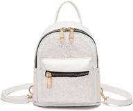 🎒 sparkling sequin backpack: trendy girls leather purse, women's handbags & wallets, and fashionable backpacks logo