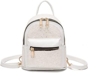 img 4 attached to 🎒 Sparkling Sequin Backpack: Trendy Girls Leather Purse, Women's Handbags & Wallets, and Fashionable Backpacks