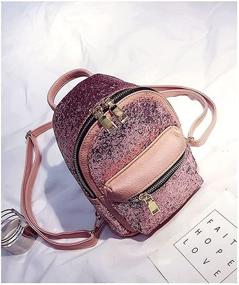 img 3 attached to 🎒 Sparkling Sequin Backpack: Trendy Girls Leather Purse, Women's Handbags & Wallets, and Fashionable Backpacks