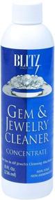 img 1 attached to Blitz 653 Gem & Jewelry Cleaner Concentrate - 8 Fluid Ounces, Tall Bottle - 1-Pack, Blue