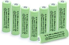 img 3 attached to 🔋 QBLPOWER AA Ni-MH 600mAh 1.2V Rechargeable Solar Light Batteries - Ideal for Outdoor Solar Lamps, Garden Lights, Remotes, Mice (8 Pack)