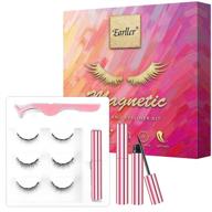 👁️ magnetic eyelashes with eyeliner kit by earller - 3 pairs natural look magnetic lashes, glue-free false eyelashes, easy to wear logo