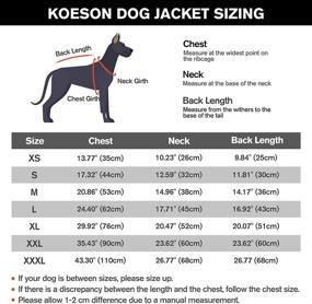 img 1 attached to 🐶 KOESON Dog Winter Waterproof Jacket with Dual D Ring Leash - Warm Padded Vest Coat for Cold Weather, Zip Up Sports Outwear Pet Apparel for Small Medium Large Dogs