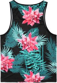 img 2 attached to COOFANDY Floral Sleeveless T Shirts Vacation Men's Clothing