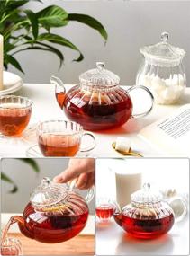 img 1 attached to 🍵 Brewing Perfection: IwaiLoft Infuser Stovetop Blooming Pumpkin for a Flavorful Tea Experience