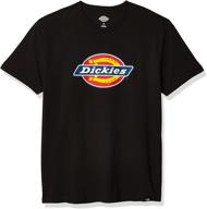 👕 dickies regular black short sleeve men's clothing: t-shirts, tanks, and more logo