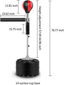 img 3 attached to Liitrton Adjustable Height Boxing Punching Ball Set with Spinning Bar Stand