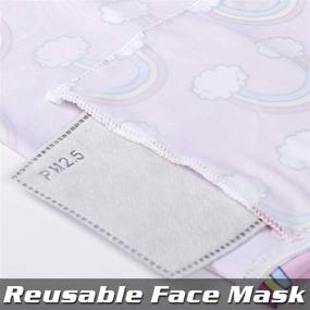 img 1 attached to 2-Pack Neck Gaiter Face Cover with Filters, Ideal for Outdoor Activities, Durable Washable & Reusable