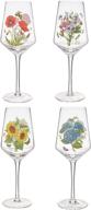 botanic garden wine glasses set - portmeirion, pack of 4 logo