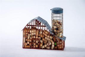 img 1 attached to 🍷 Barn Design Cork Caddy Wine Cork Holder: Display & Store 150+ Corks & Bottles | Picnic Plus, 14.5"W x 5"D x 14"H