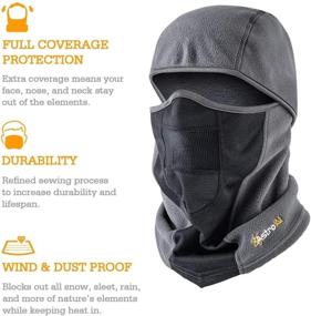 img 3 attached to AstroAI Balaclava Small Size Ski Mask: Weatherproof and Breathable Face Mask for Men and Women - Ideal for Motorcycle Riding, Snowboarding, and Skiing