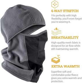 img 2 attached to AstroAI Balaclava Small Size Ski Mask: Weatherproof and Breathable Face Mask for Men and Women - Ideal for Motorcycle Riding, Snowboarding, and Skiing