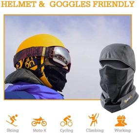 img 1 attached to AstroAI Balaclava Small Size Ski Mask: Weatherproof and Breathable Face Mask for Men and Women - Ideal for Motorcycle Riding, Snowboarding, and Skiing