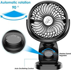 img 2 attached to Stroller Operated Rechargeable Portable Oscillating