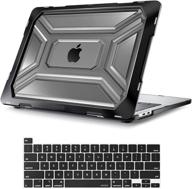 ⚫️ mosiso macbook pro 13 inch case 2020 release a2338 m1 a2289 a2251 with touch bar touch id, heavy duty plastic hard shell case with tpu bumper & keyboard cover, black - compatible and protective logo