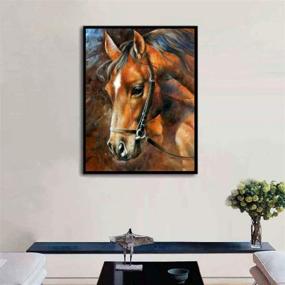 img 3 attached to 🎨 Horse Diamond Painting Kits: Exclusive DIY Craft for Adults & Beginners | 5D Full Drill Gem Painting Art with Rhinestone Cross Stitch | Wall Decor Canvas included | 30x40cm Size