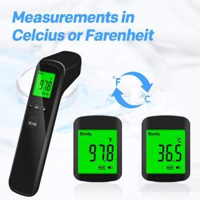 img 2 attached to 🌡️ Non-Contact Forehead Thermometer for Adults and Kids Baby - Accurate Infrared Digital Thermometer with Fever Alarm, Memory Function, and 3 in 1 LCD Display