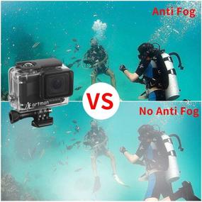 img 1 attached to Artman Housing Case Compatible with GoPro Hero 7 Black, Hero 6 Black, Hero 5 Black, and Hero 2018 - Waterproof Diving Protective Housing Shell with 3 Pack Filter + 24 Anti-Fog Inserts + Bracket Accessories