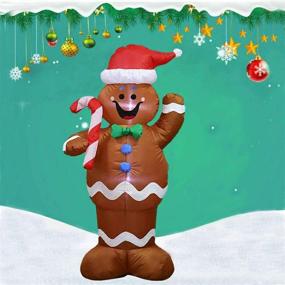 img 2 attached to Awaqi Inflatable Decoration Decorations Gingerbread